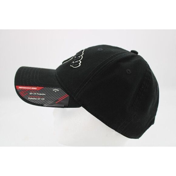 CALLAWAY Black Hat Strap Back Baseball Cap Performance Series 30+UV Protection - Picture 5 of 5